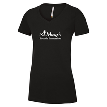 Load image into Gallery viewer, SMFI STAFF Ladies V-Neck Cotton Tee