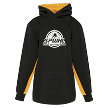 Load image into Gallery viewer, SPWHL Game Day Fleece Colour Block Youth Hooded Sweatshirt