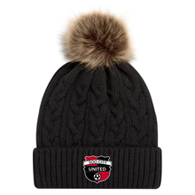 Load image into Gallery viewer, Soo City United Faux Fur Pom Pom Toque