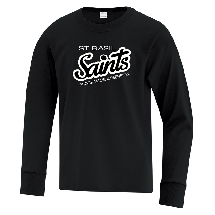 St. Basil French Immersion Spirit Wear Youth Long Sleeve Tee