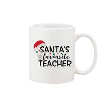 Load image into Gallery viewer, Santa&#39;s Favourite Teacher Mug