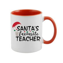 Load image into Gallery viewer, Santa&#39;s Favourite Teacher Mug