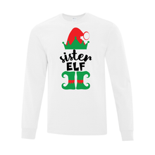 Load image into Gallery viewer, Sister Elf Long Sleeve Tee - Youth AND Adult