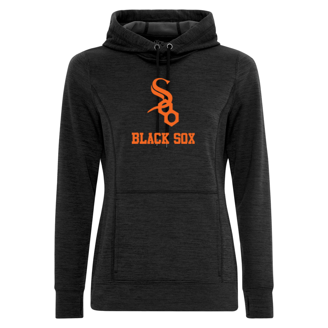 Soo Black Sox Dynamic Heather Fleece Hooded Ladies Sweatshirt