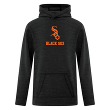 Load image into Gallery viewer, Soo Black Sox Dynamic Heather Fleece Hooded Youth Sweatshirt