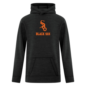 Soo Black Sox Dynamic Heather Fleece Hooded Youth Sweatshirt