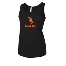 Load image into Gallery viewer, Soo Black Sox Ring Spun Ladies Tank