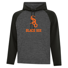 Load image into Gallery viewer, Soo Black Sox Dynamic Heather Fleece Two-Tone Hoodie