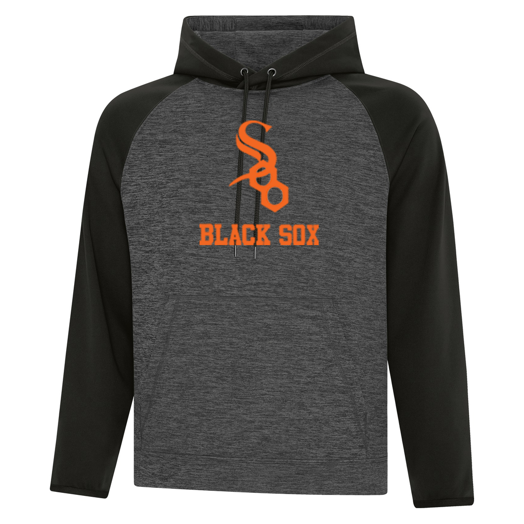 Soo Black Sox Dynamic Heather Fleece Two-Tone Hoodie