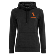 Load image into Gallery viewer, Soo Black Sox Dynamic Heather Fleece Hooded Ladies Sweatshirt