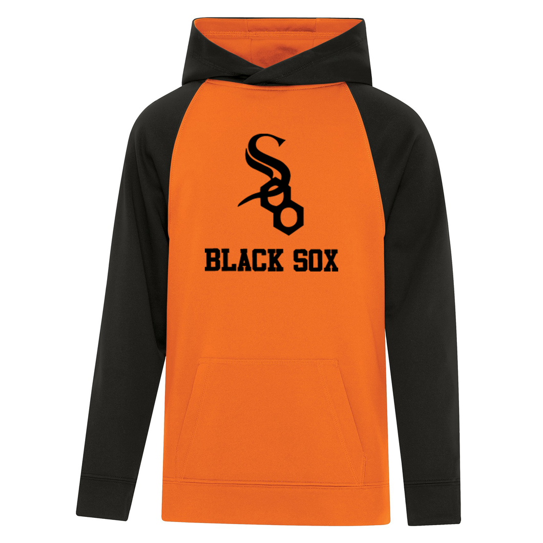 Soo Black Sox Game Day Fleece Two Toned Youth Hoodie