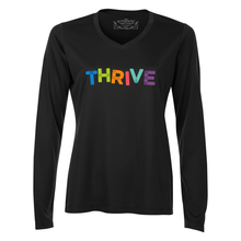Load image into Gallery viewer, THRIVE Pro Team Ladies V-Neck Long Sleeve Tee