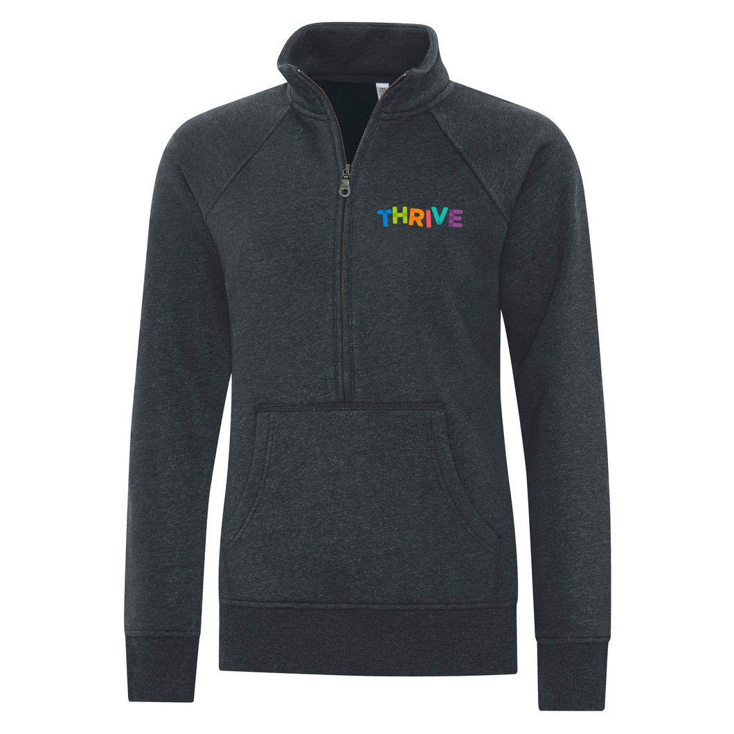 THRIVE ESActive Vintage 1/2 Zip Ladies Sweatshirt