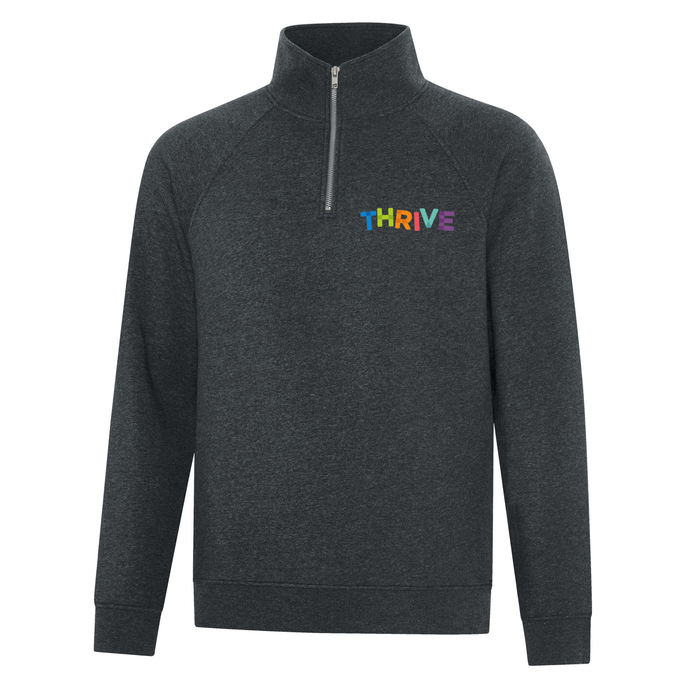 THRIVE ESActive Vintage 1/4 Zip Sweatshirt Embroidered