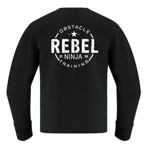 REBEL GYM Skull & Rebel Logo Youth Long Sleeve