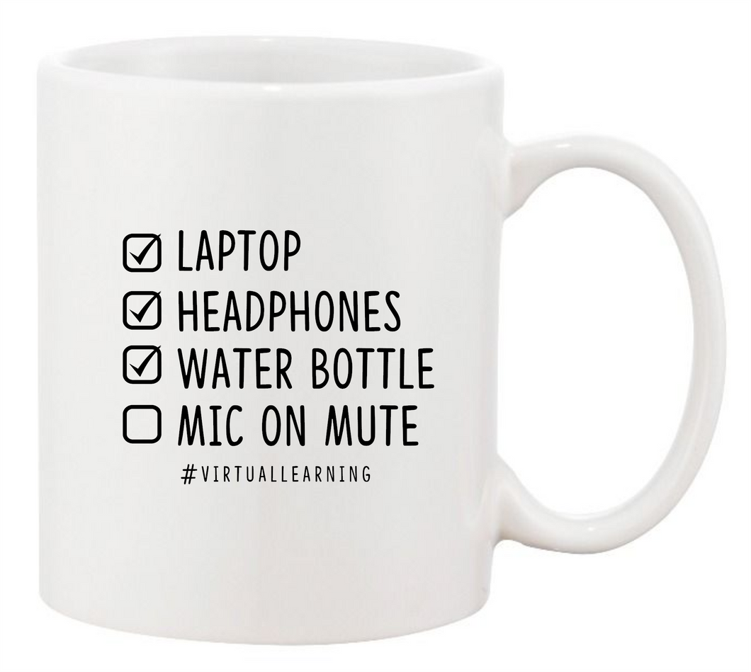 Virtual Learning Checklist Mug
